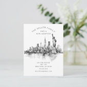 Ankündigung über Neuanfang von NYC Skyline Moving (Stehend Vorderseite)