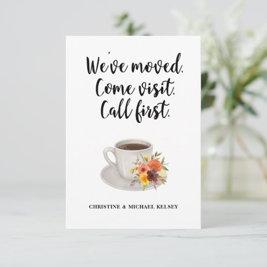 Ankündigung über neue Zuhause-Adresse (Stehend Vorderseite)