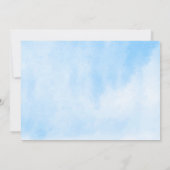 Ankündigung über Rainboot-Bewegung in Aquarellfarb (Rückseite)