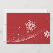 Ankündigung über Schneeflocken Flurries Holiday Mo (Rückseite)