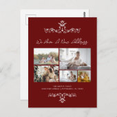 Ankündigung über Verzierte Bewegung in Burgund 5 F Postkarte (Vorne/Hinten)