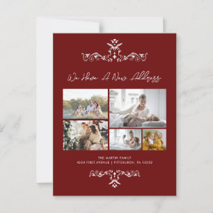 Ankündigung über Verzierte Bewegung in Burgund 5 F Postkarte