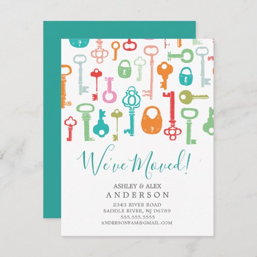 Ankündigung über Vintage Tasten (Vorne/Hinten)