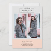 Ankündigung und Einladung hoher Abschluss (Rückseite)