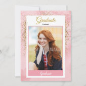 Ankündigung und Einladung von Abschlüssen (Vorderseite)