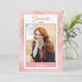 Ankündigung und Einladung von Abschlüssen (Stehend Vorderseite)