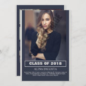 Ankündigung und Einladung von Abschlüssen (Vorne/Hinten)