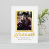 Ankündigung und Einladung von Foil Frame Abschluss (Stehend vorne)