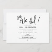 Ankündigung und Einladungskarte (Rückseite)