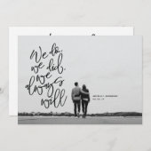 Ankündigung und Einladungskarte (Vorne/Hinten)