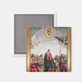 Ankündigung und Heilige, 1500 Magnet (Vorderseite/Rückseite)