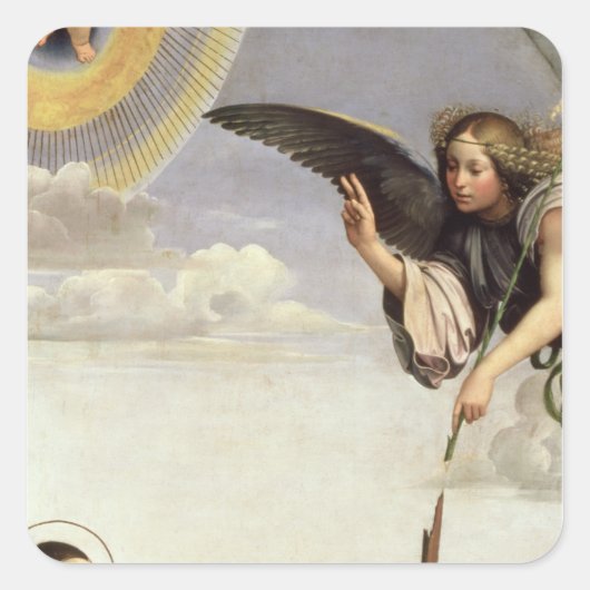 Ankündigung und Heilige Quadratischer Aufkleber (Vorderseite)