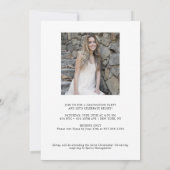 Ankündigung und Party von Typ-Abschluss-Fotos (Rückseite)