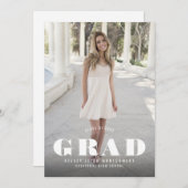 Ankündigung und Party von Typ-Abschluss-Fotos (Vorne/Hinten)