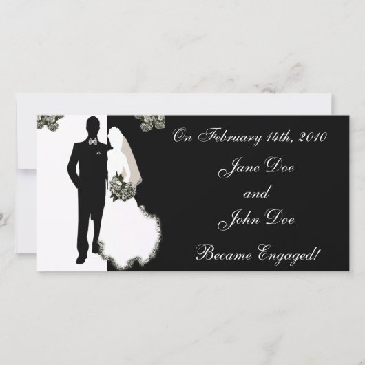 Ankündigung unserer Verlobung Cards (Vorderseite)