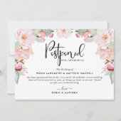 Ankündigung verspäteter Ereignisse, Blush Floral (Vorderseite)