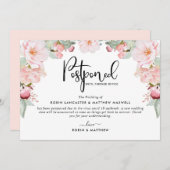 Ankündigung verspäteter Ereignisse, Blush Floral (Vorne/Hinten)