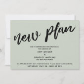 Ankündigung verspäteter Hochzeit Neue Karte (Vorderseite)