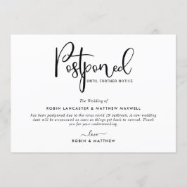 Ankündigung verspäteter Veranstaltungen, moderne K