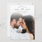 Ankündigung | Vertikales Foto Save the Date (Vorderseite)