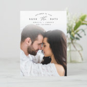 Ankündigung | Vertikales Foto Save the Date (Stehend Vorderseite)