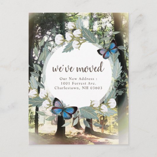 Ankündigung "Verzauberter Wald bewegen" (Vorderseite)