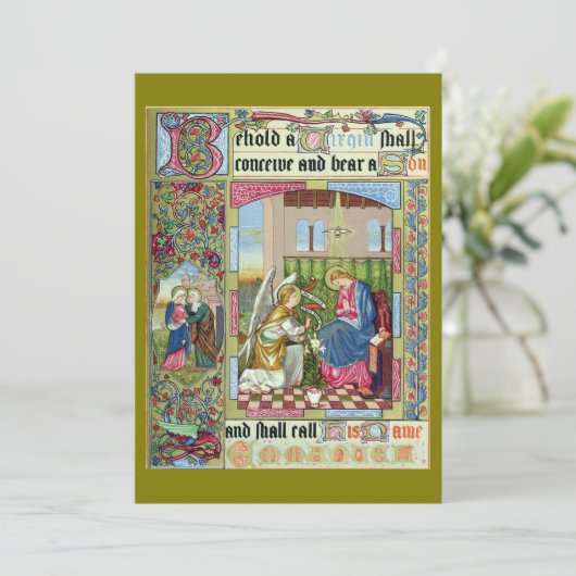 Ankündigung Viktorianischer Weihnachtskarte der Är (Stehend Vorderseite)