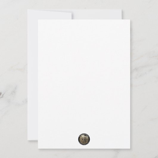 Ankündigung Viktorianischer Weihnachtskarte der Är (Rückseite)