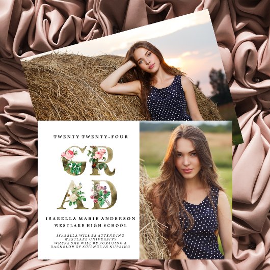 ANKÜNDIGUNG Vintager ELEGANTER ABSCHLUSS