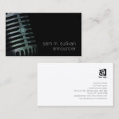 Ankündigung Vintager Mikrofonunterhaltung (Vorne/Hinten)