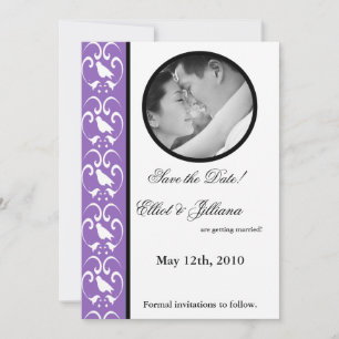 Ankündigung von 12x18 Save the Date Foto Verlobung