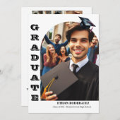 Ankündigung von 2 Fotos High School Abschluss (Vorne/Hinten)