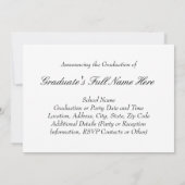 Ankündigung von 4-Foto Collage Custom Abschluss (Rückseite)