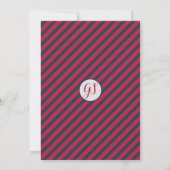 Ankündigung von Abschluss 2024 - Schulfarben (Rückseite)