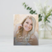 Ankündigung von Abschluss 2025 Save the Date Foto (Stehend Vorderseite)