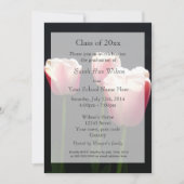 Ankündigung von Abschluss-Blume in hübschem Rosa (Vorderseite)