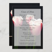 Ankündigung von Abschluss-Blume in hübschem Rosa (Vorne/Hinten)