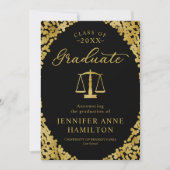 Ankündigung von Abschluss der juristischen Fakultä (Vorderseite)