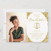 Ankündigung von Abschluss der juristischen Fakultä (Vorderseite)