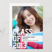 Ankündigung von Abschluss Foto (Vorne/Hinten)