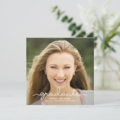 Ankündigung von Abschluss Foto Handgeschriebenes S (Stehend Vorderseite)