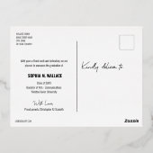 Ankündigung von Abschluss für modernes Script Grad (Rückseite)