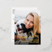 Ankündigung von Abschluss für modernes Script Grad (Vorderseite/Rückseite)