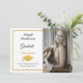 Ankündigung von Abschluss Gold Cap und Foto (Stehend Vorderseite)