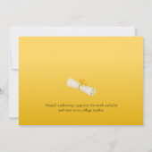 Ankündigung von Abschluss Gold Cap und Foto (Rückseite)