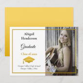 Ankündigung von Abschluss Gold Cap und Foto (Vorne/Hinten)