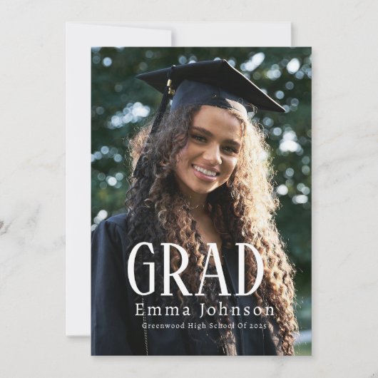 Ankündigung von Abschluss Grad | Party 2025 (Vorderseite)