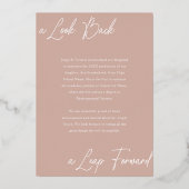 Ankündigung von Abschluss Then & Now Fotocollage (Rückseite)