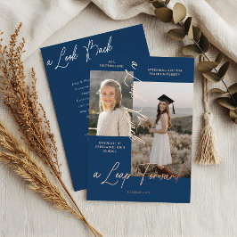 Ankündigung von Abschluss Then & Now Fotocollage