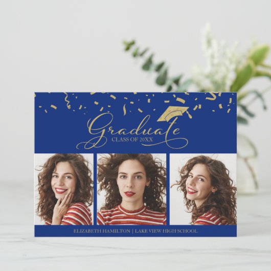 Ankündigung von Abschlüssen an der High School 3 F (Stehend Vorderseite)